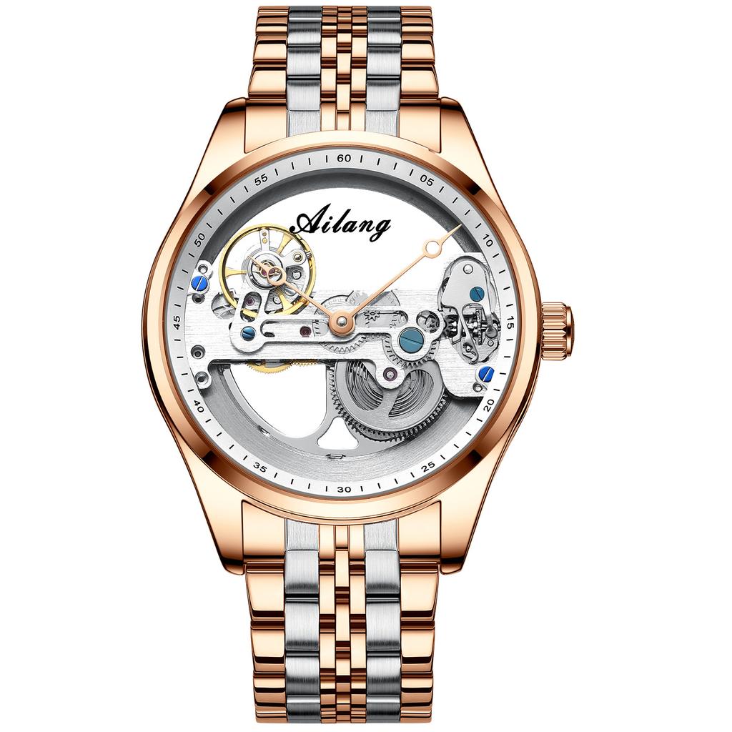 AILANG Neue Automatische Skeleton Mechanische Uhr Männer Koreanische Mode Wasserdichte männer Mechanische Uhr