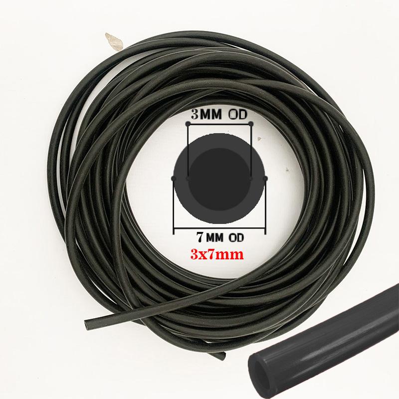 

Universal Auto Car Vacuum Silicone Hose Racing Line Pipe Tube Bule Black Red Inner Diameter 3/4mm Thick 4mm Length 1M 3M 5M 1M black 3x7mm