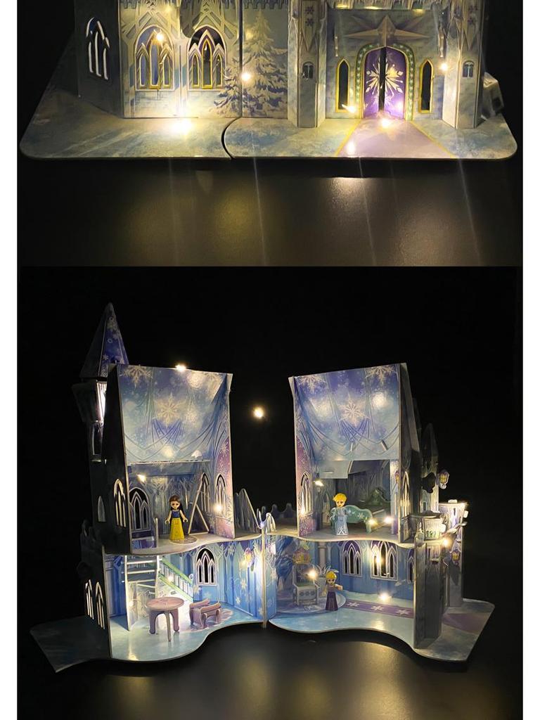 3D Ice & Snow Castle Puzzle for Kids - Creative Holiday Gift for Girls