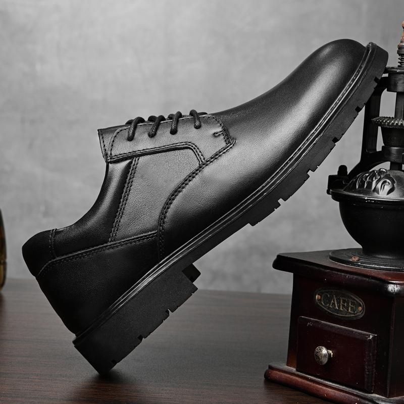 New High Quality Men 'S Shoes Luxury Oxfords Men Casual Genuine Leather Man Business Dress Shoes Men Soft Flats Male Fashion