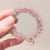 Imitation Pearl Hair Tie, Korean Hair Accessory, Beaded Elastic Band, Women's Hair Tie for Buns, High Elasticity