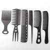 6pcs African Styling Hair Combs Makeup Combs Professional Oil Hair Combs Hairstylists Hairdressers Special for Real Hair Wigs