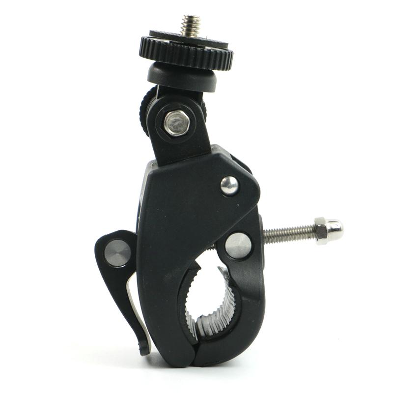 Universal 360 Degree Rotating 1/4 Camera DV Bike Bicycle Handlebar Clamp Bracket Tripod Mount Screw Clip For Sport Camera GOPRO