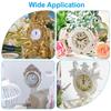 Uxcell Quartz Clock Insert  Round Quartz Movement Miniature Clock Fit 78mm/61mmDiameter Hole for Replacement Home 1/2 Pcs