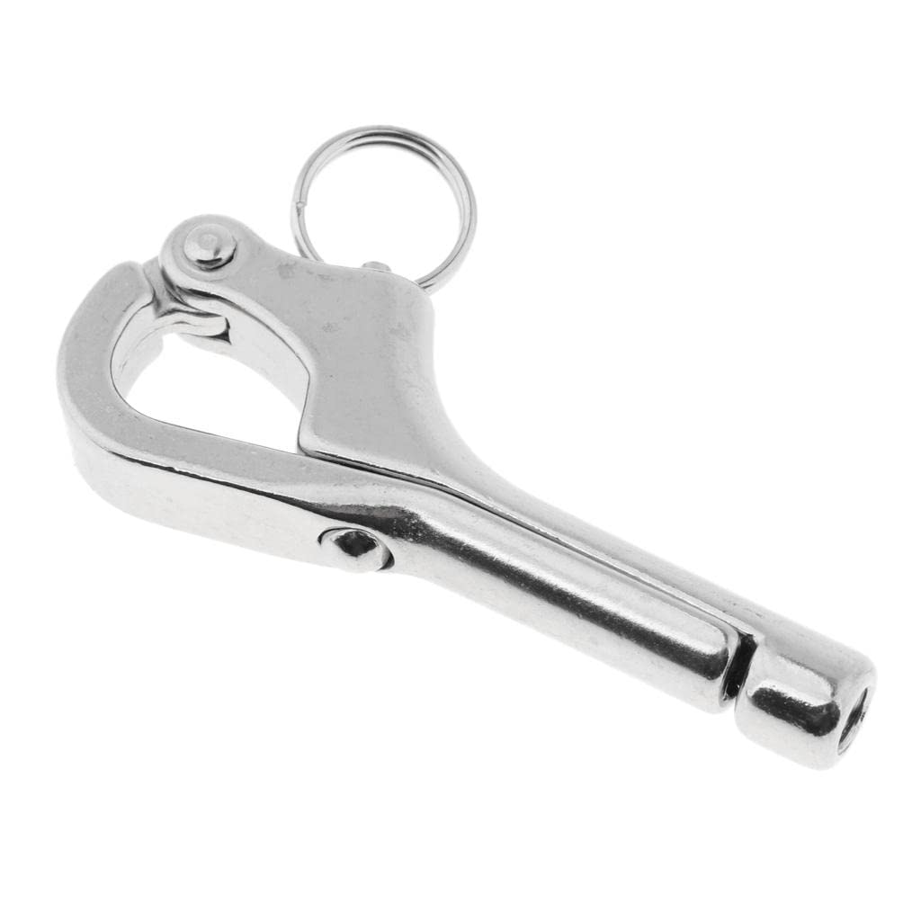 SM SunniMix Marine Stainless Steel Hook Applicable Boat Release Buckle Outdoor Boat Accessories, 76mm