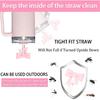 6 Pcs Bow for Stanley Straw Topper, Cute Straw Toppers Silicone Cup Covers Reble Cup Cap Covers Cap 0.4 In/10mm for Stanley 30&40 Oz Tumbler