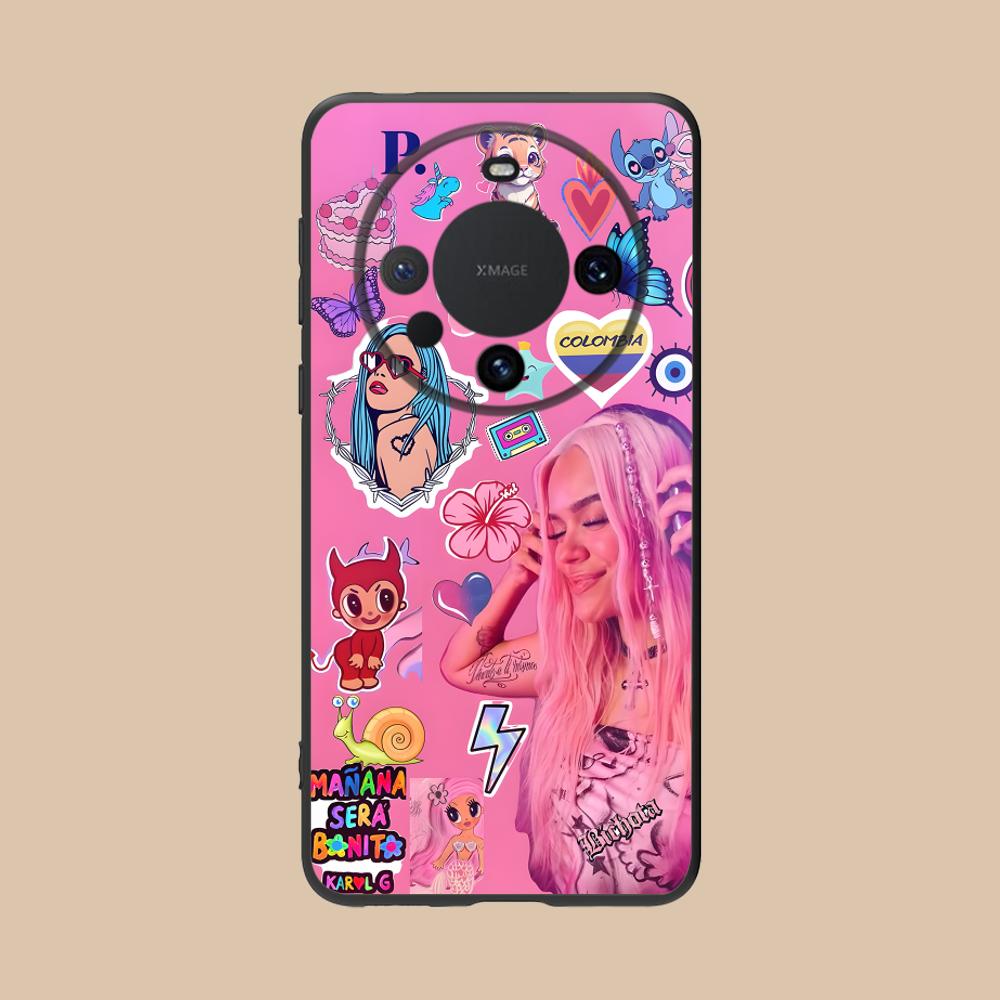 Karol G Latino Mobile Cell Phone Case for Huawei Mate 60 50 40 30 20 10 Pro Plus Lite E 5G Colorful Printing Cover Pretty Luxury
