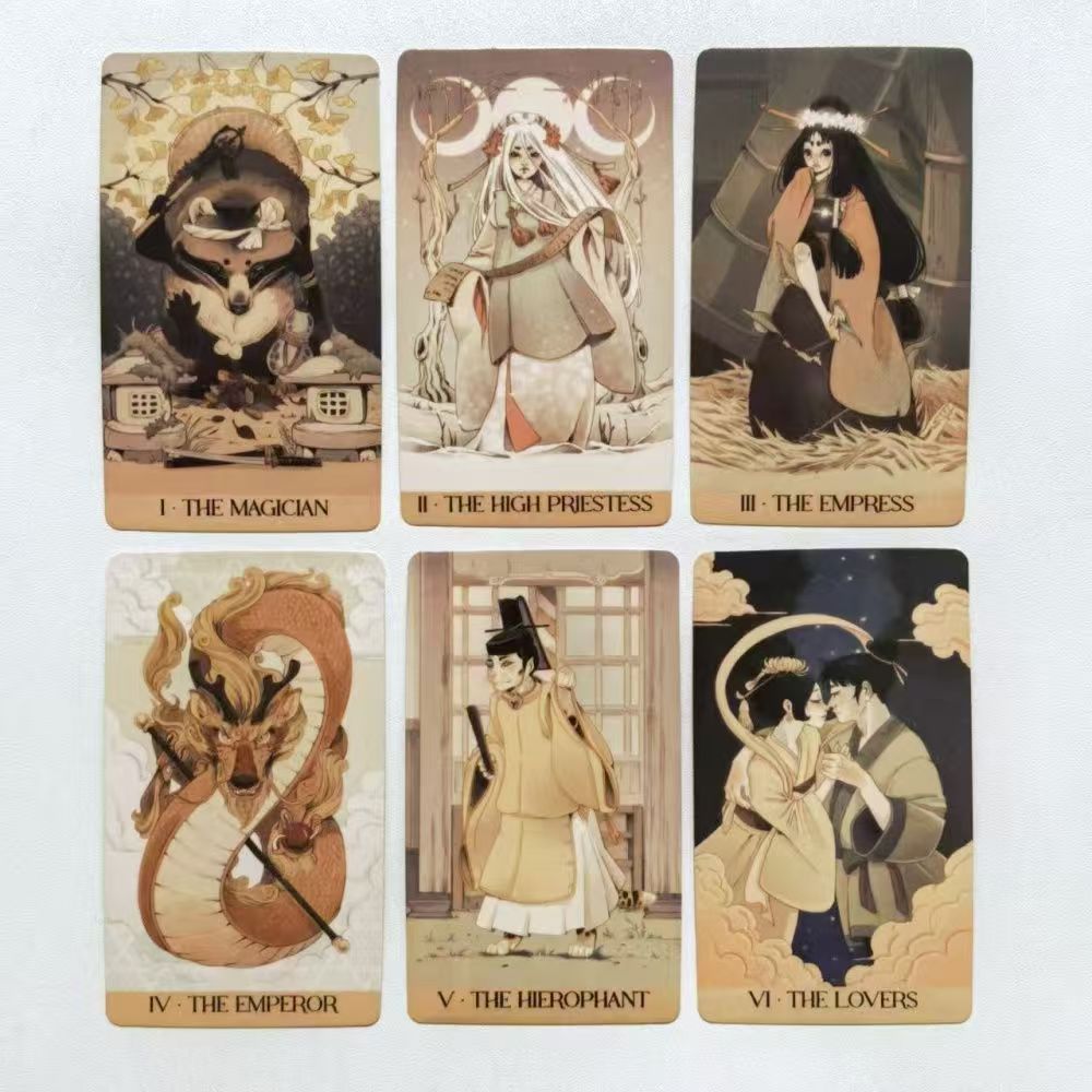 10.3*6cm Yokai Tarot Deck 78 Pcs Cards Rooted in Japanese Folklore
