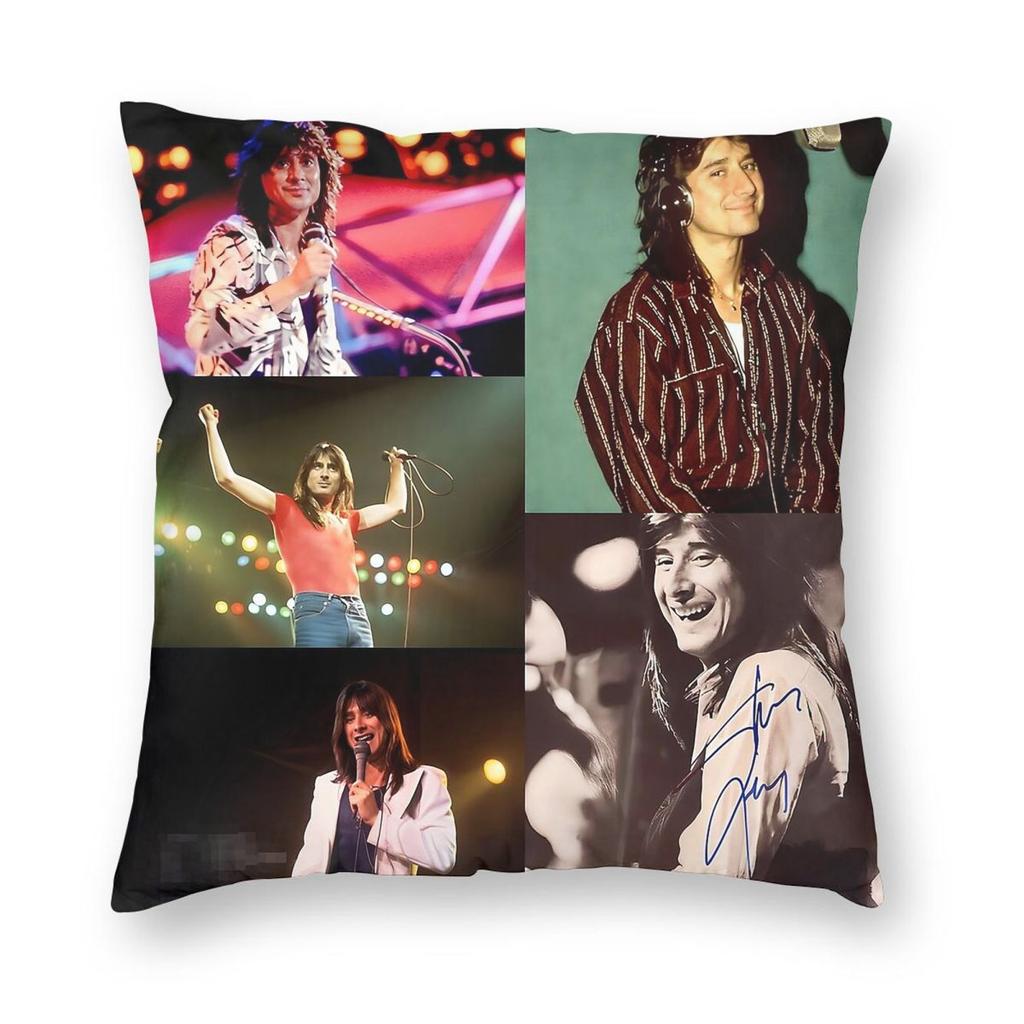 Steve Perry Autograph Square Pillowcase Polyester Linen Velvet Creative Decorative Pillow Home Cushion Cover Wholesale X