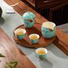 Yongfengyuan Madam Porcelain West Lake Blue Travel Tea Set