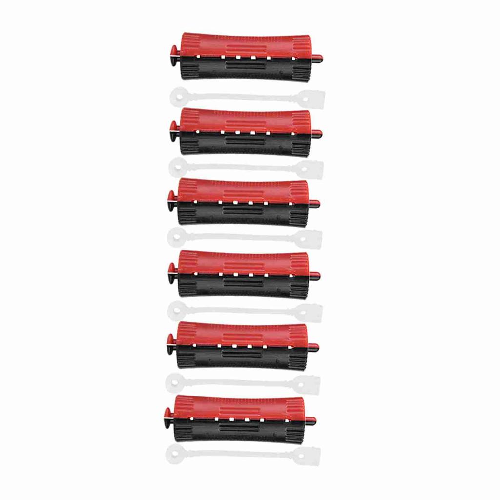 6Pcs Hair Rollers Wave Heat Perm Rod Hair Clip Curlers Hairdressing Tool with Rubber Band #1
