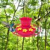 Hummingbird Feeders for Outdoors Hanging Plastic Hummingbird Feeder with 8 Feeding Ports And Perch for Outside Yard Garden Decor