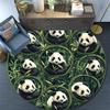 Pandas Round Area Rug,Carpet Rug for Living Room Bedroom Sofa Playroom Decor,Non-slip Floor Mat