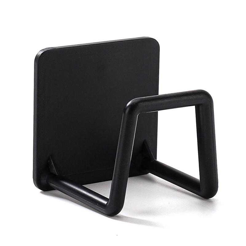 

Подставка-держатель для кухонных губок из нержавеющей стали, самоклеящийся, сушилка для губок для раковины, настенный держатель для хранения, кухонный органайзер с крючком чёрный