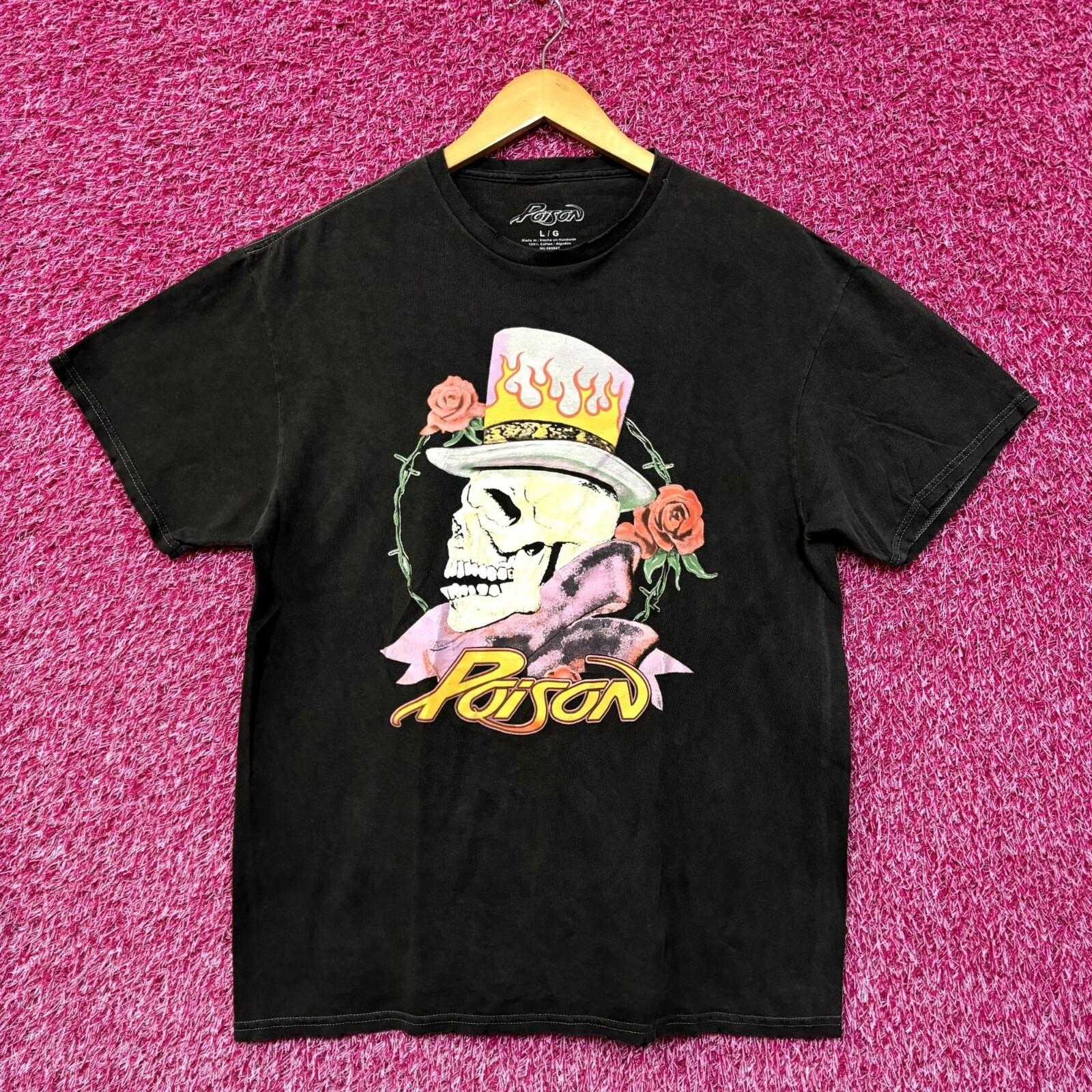 Poison Flesh and Blood Tattoo Heavy Metal Tee L L