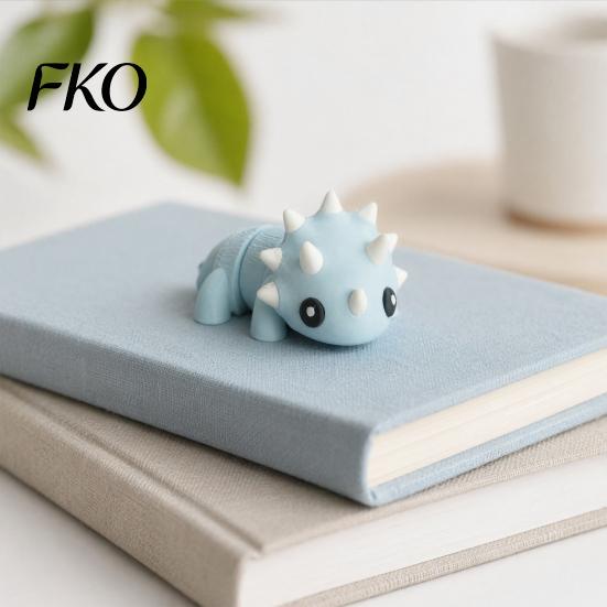 Dinosaur Stress Relief Toy 3D Printed Fidget Toy, Cute Articulated Flexible Figurine, Playable Ball Movable Mini Animal Sensory for Kids, Adults Joint