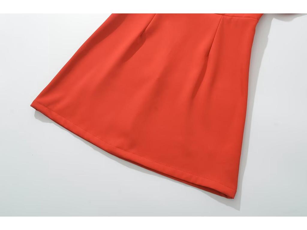 2024 Winter Women's European & American Bow Short Dress