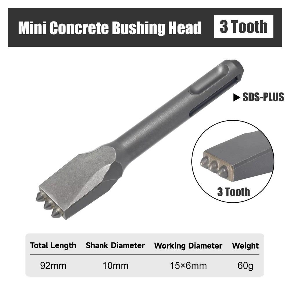 3/4/6/9 Tooth Electric Concrete Bushing Head Round Handle Electric Hammer Chisel Drill Concrete Bushing Head Cement Floor Chisel