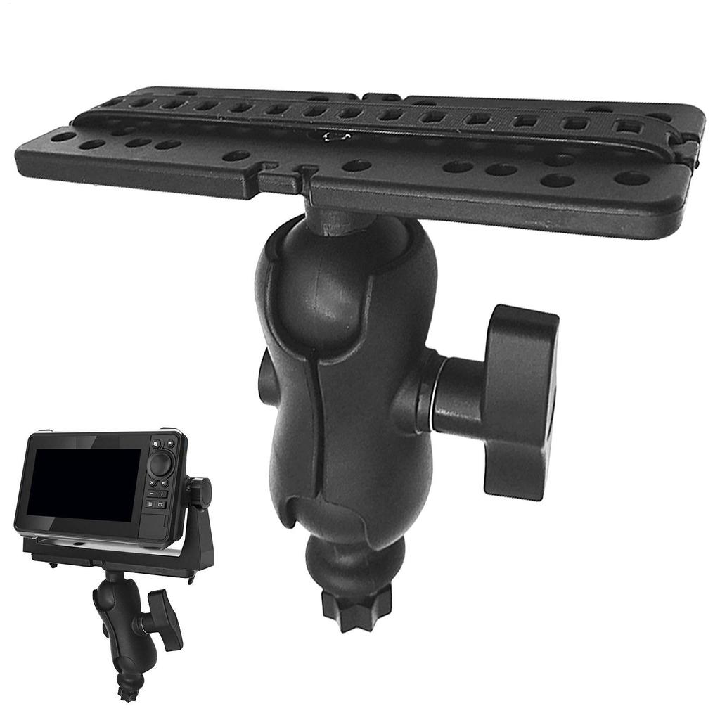 Fish Finder Mount Base 360 Degree Rotation Ball-Mount Fish Finder Bracket Stainless Steel Electronic Fish Finder Holder