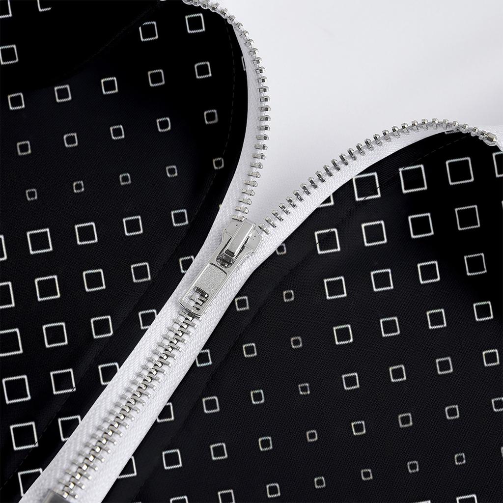 Herren-Revers-Langarm-bedrucktes Freizeit-Oberteil, lockeres Sport-Revers-Hemd