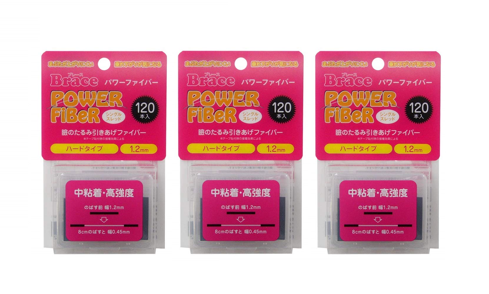 

Подтягивающие волокна для век для предотвращения провисания, жесткие одинарные, 120 штук x 3 набора, лента, тип, нить, прозрачные, ширина 1,2 мм,