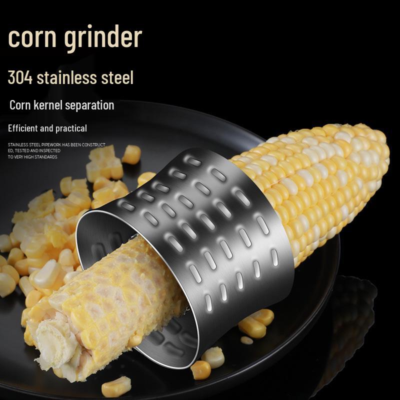304 Stainless Steel Corn Peeler - Manual Kitchen Thresher Scraper for Corn Kernel Removal
