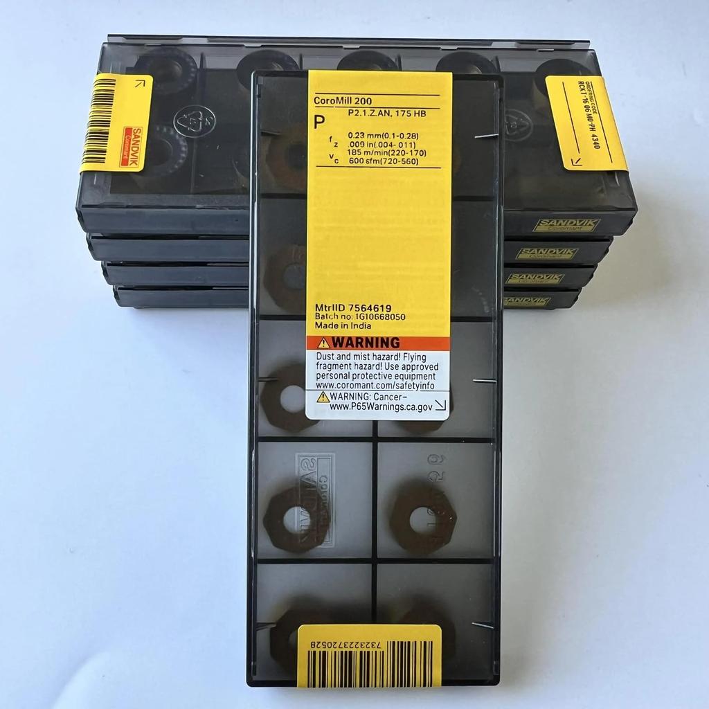 Original Sandvik / RCKT1606M0-PH 4340 CNC Lathe Carbide Blade 10 PCS