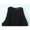 Myst&Za Women's 2025 Summer Pleated Waist-Cinching Halter Neck Top