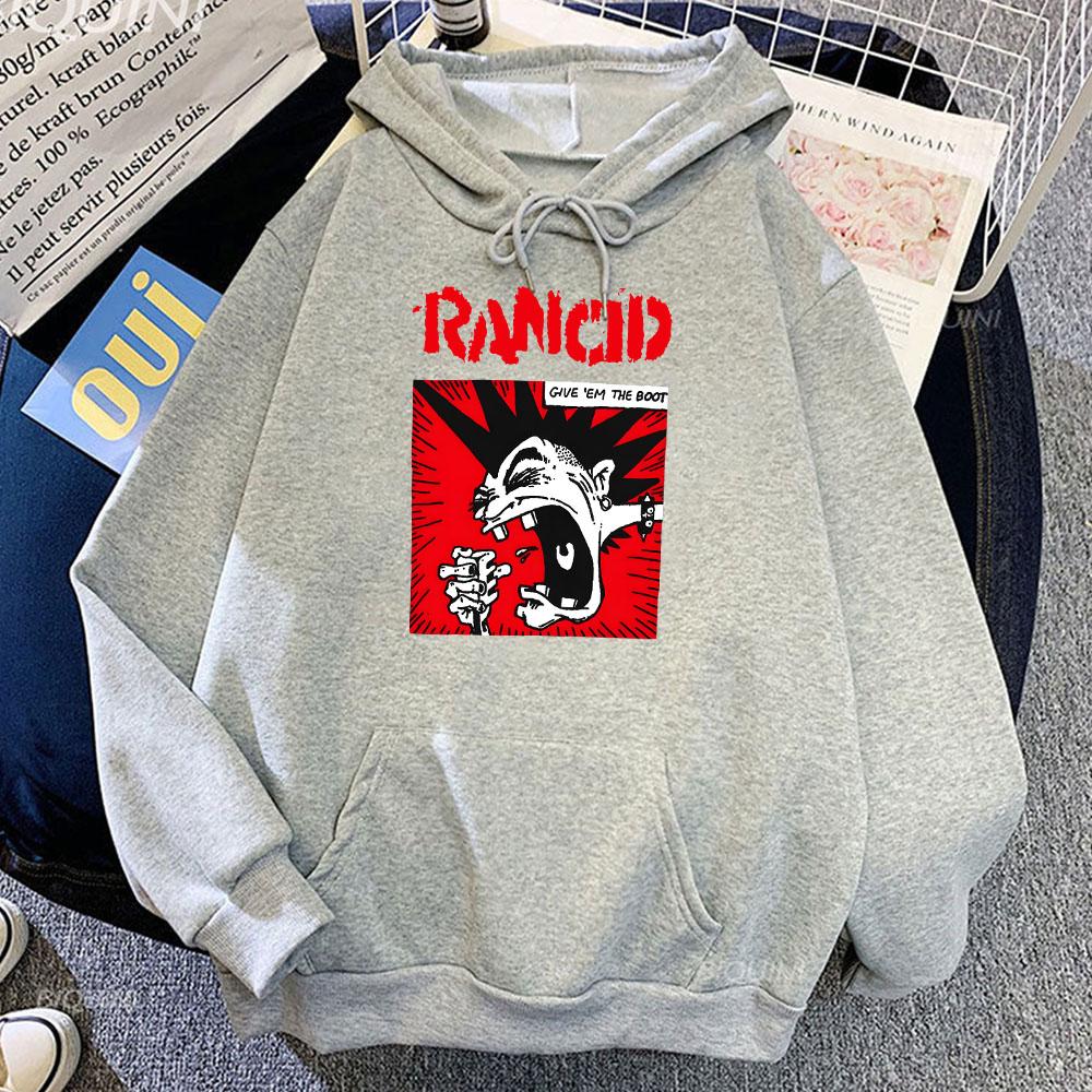 

Give em The Boot Rancid Hoodies Fashion Rock Band Printing Sweatshirts for Men/Women Casual Unisex Streetwear Sudaderas 3XL