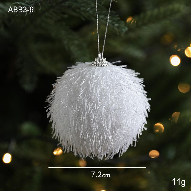Festive White Christmas Foam Ball – Snow Flower Design for Xmas/New Year Home Décor