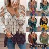 Women's Fashion Casual Summer Spring V-Neck Short Sleeve Blouses & Shirts Elegant