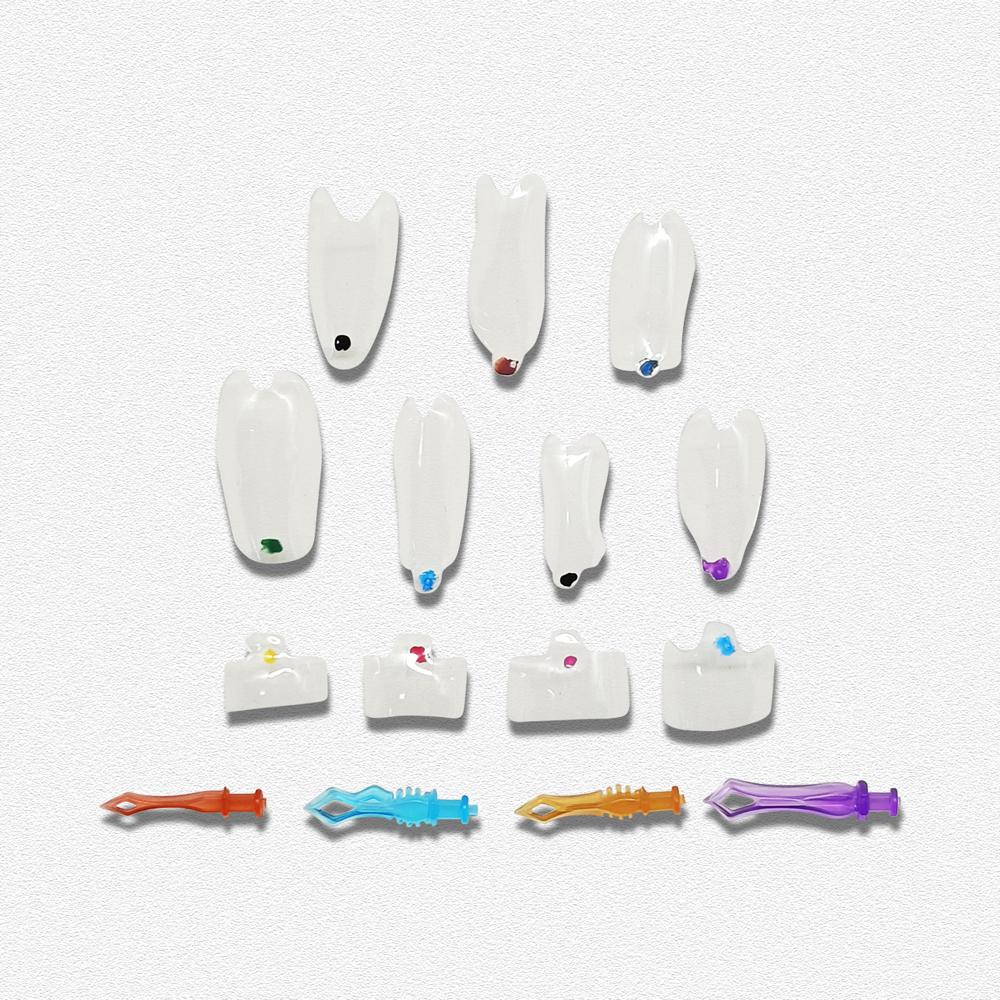 1 pakke Dental Klar Matrise Anterior PosteriorFit Bioclear BT Transparente Matriser Buelass Restaurering Svart Trekant Tenner Jeksel