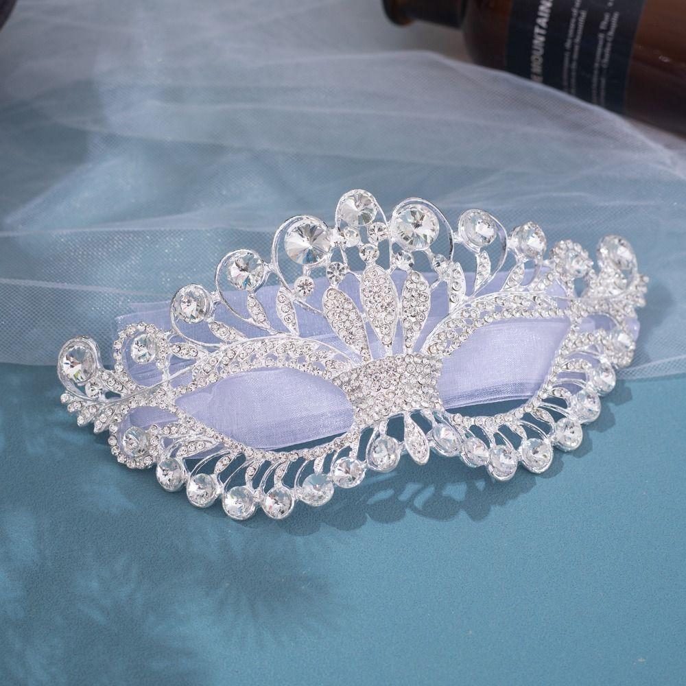 Rhinestone Rhinestone Face Mask Half Face Hollow Eye Mask Luxury Masquerade Mask Wedding Party
