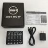 Maker Hart Just Mic 4 Webcasting 4 Channel Microphone Mixer 48V Phantom Power Compatible with All Microphones USB Power