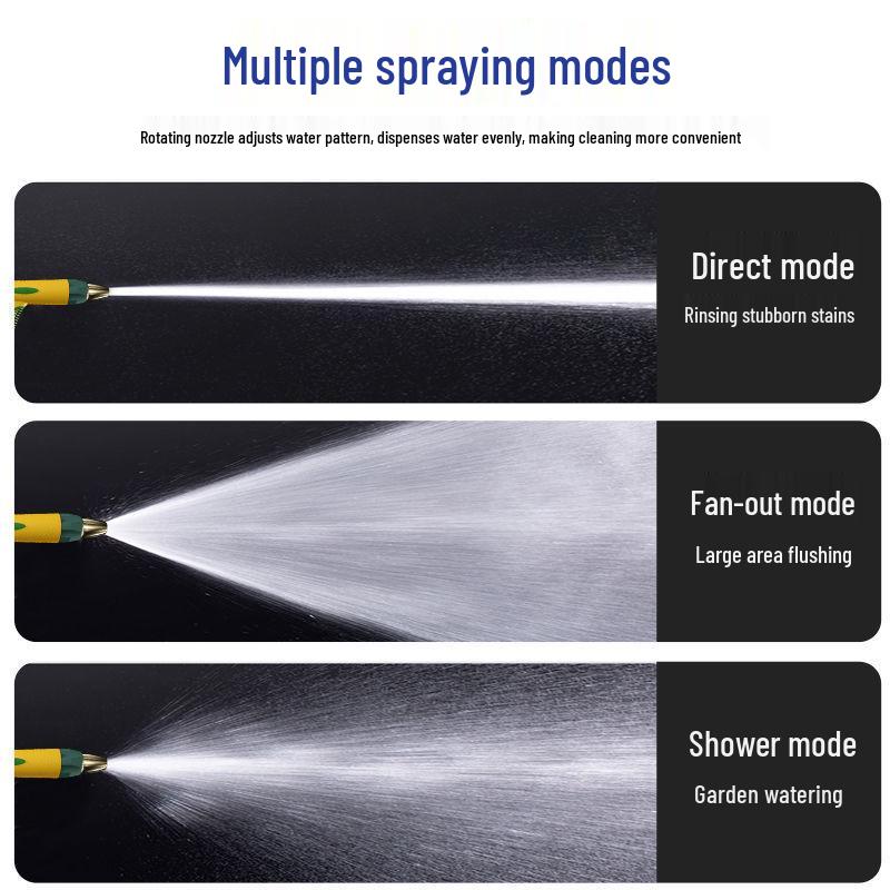 Adjustable High-Pressure Water Spray Gun for Car Wash & Garden, Yellow