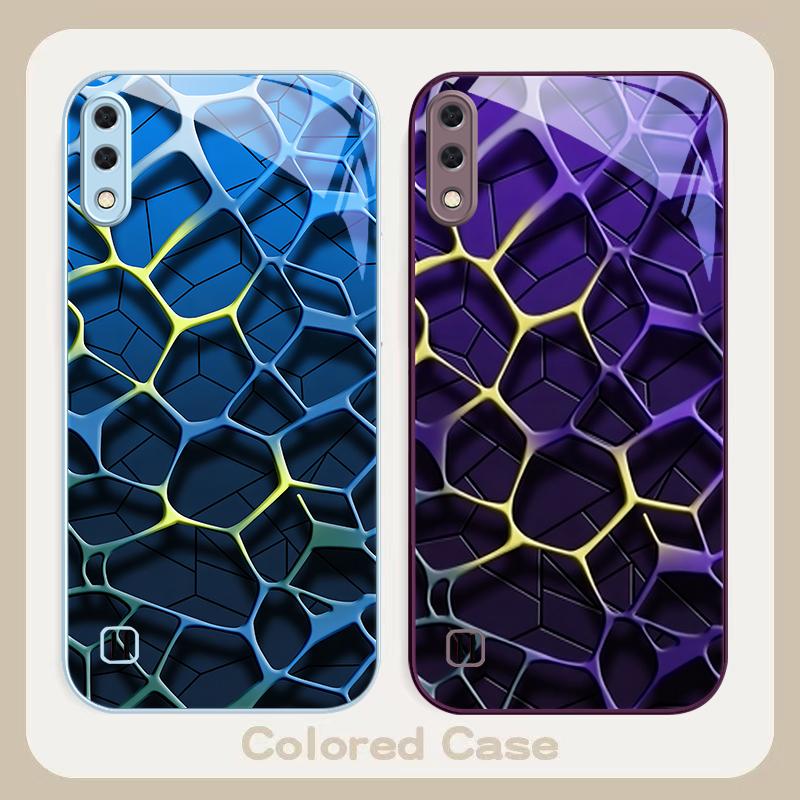 Abstract geometric art For Samsung A01 A02 03 Core 04 05 06 10 12 13 14 5G 15 16 M02 12 Note 8 9 10 20 glass Ultra phone case