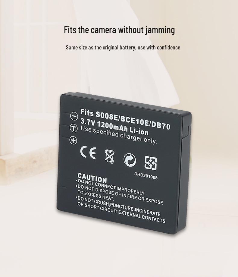 S008 Battery for Panasonic DMC-FS3/FS5/FS20/FX500/FX520 (BCE10E Compatible)