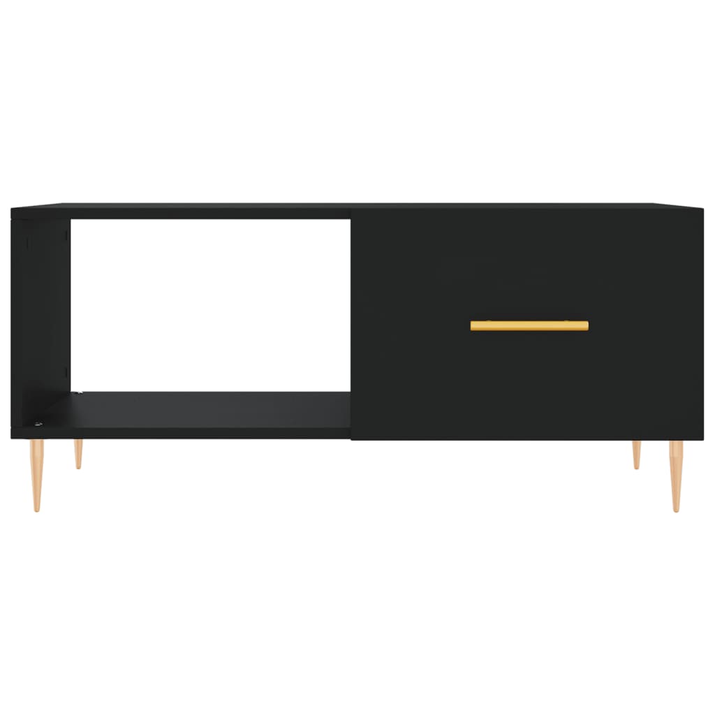 Coffee Table, Black, 90x50x40 Cm, Wood-based Material