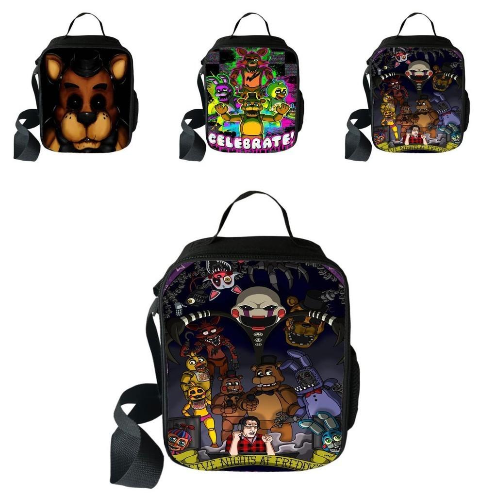 Torba śniadaniowa termoizolacyjna z nadrukiem 3D Five Nights At Freddy's o dużej pojemności do wszechstronnego użytku