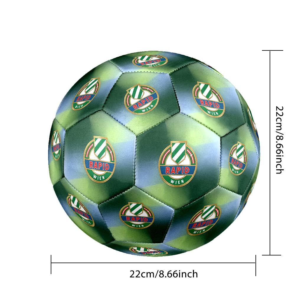 Rapid Wien FC Size 5 Standard Football Durable Training Match Soccer Ball for Adult Outdoor Sports