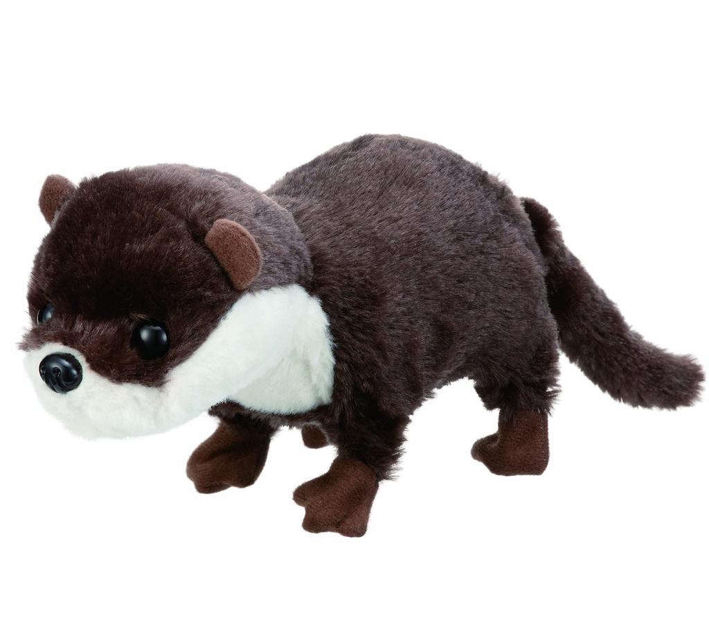 IWAYA Otter Plush Soothing Ages W90 X H120 X D270mm Kotsume-chan Battery-Operated Toy, Pet, Walks, Barks, 3+, Dimensions