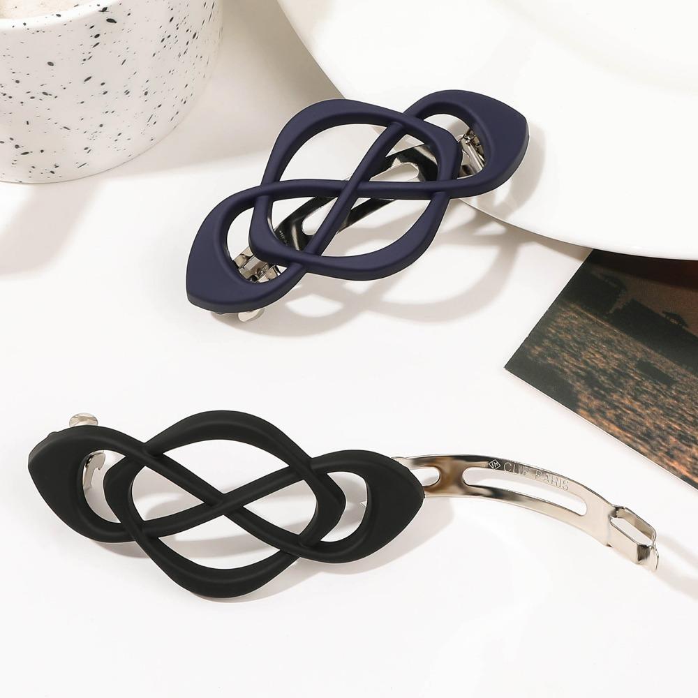 1/4 Stück Vintage Französische Haarspangen für Damen Mädchen Geometrisch Kreuzknoten Federklemme Halboffene Hochsteckfrisur Haarstyling Zubehör