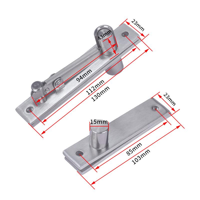 

2 шт. Нержавеющая сталь Шарнир Сверхмощный Вращающийся на 360 градусов Вал Деревянная Дверь Шарнир Вал Двери Скрытая Ось