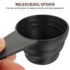 5 Pcs Coffee Spoons Plastic Measuring Tablespoon Kitchen Scoop Black Small Measure