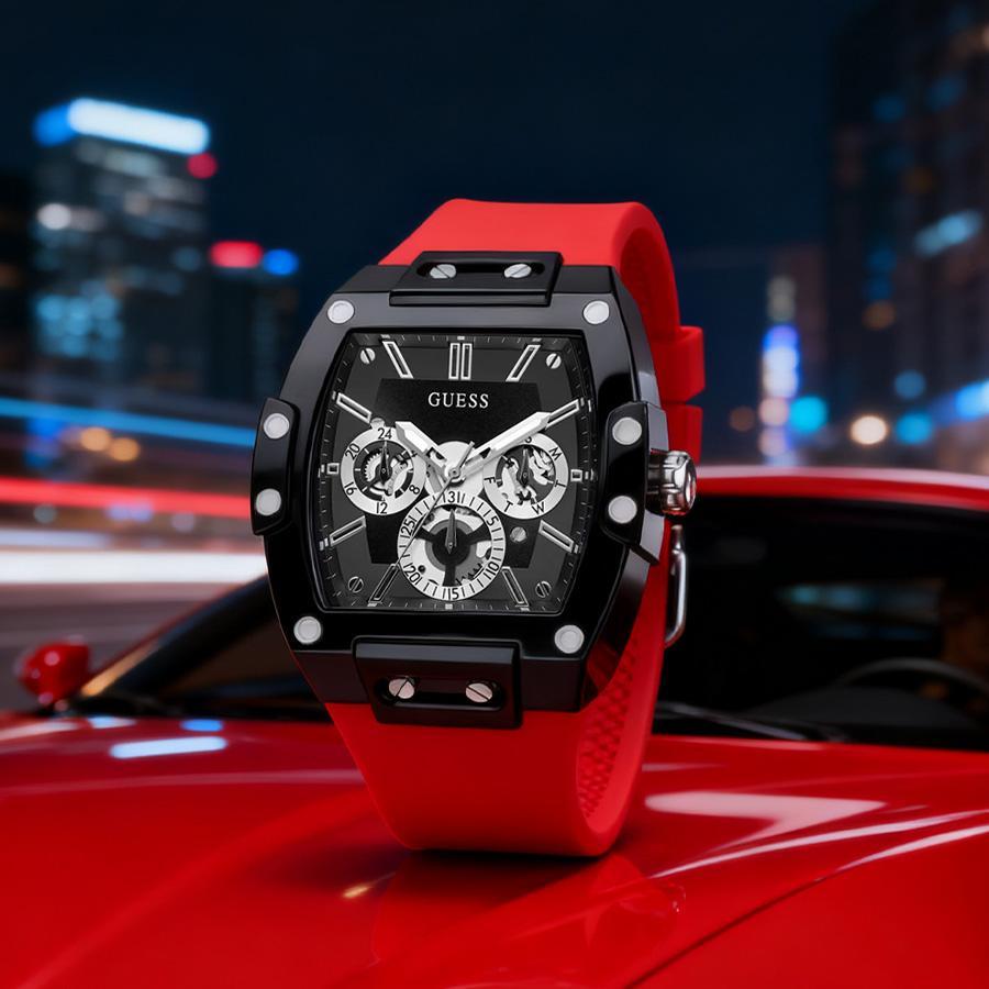 Phoenix Skeleton Multi-function Men's Quartz Watch Tonneau Dial Casual Watch for Daily Street Style Gift GW0203G4