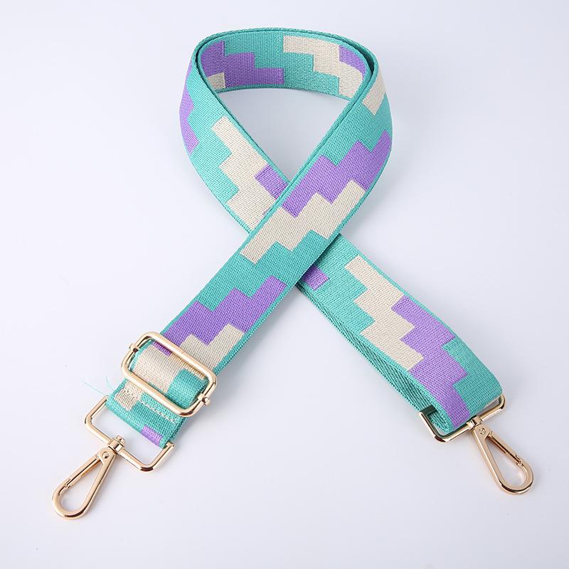 Creative Fashion Square Ethnic Style Adjustable Long Shoulder Strap Crossbody Shoulder Bag Strap Bag Shoulder Strap Accessories