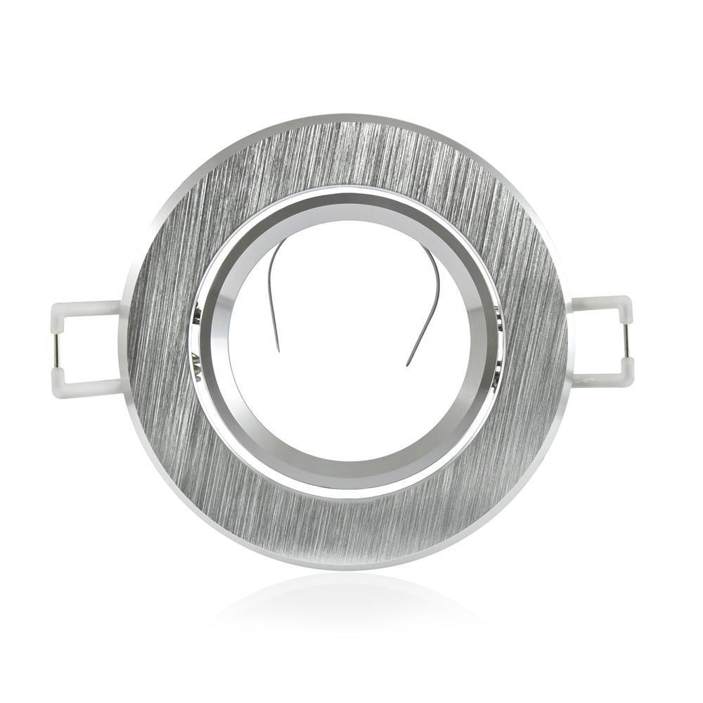 Round Aluminum Luminaire East Opal Brushed Silver - 301550