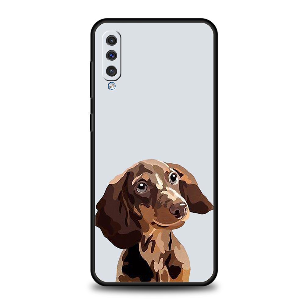 Dachshund Sausage Dog Case For Samsung A26 A36 A56 A54 A52 A50 A70 A40 A12 A14 A16 A22 A24 A42 A34 A32 5G A04s A06 5G Cover
