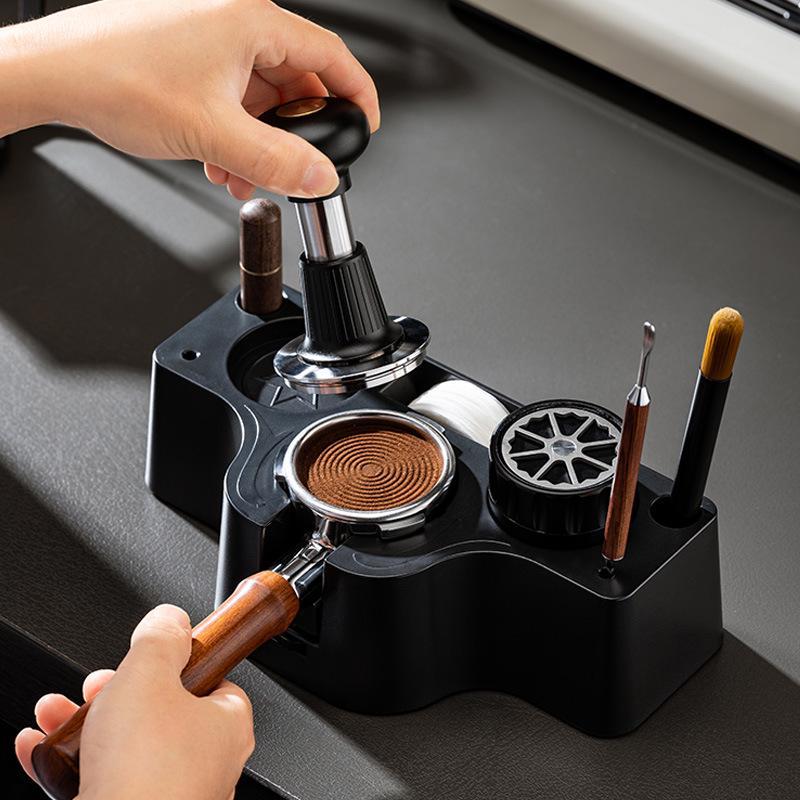 Aufbewahrungsbasis aus Kunststoff für Kaffeetamper & Verteiler – Kompatibel mit 51mm, 53mm, 58mm Maschinen