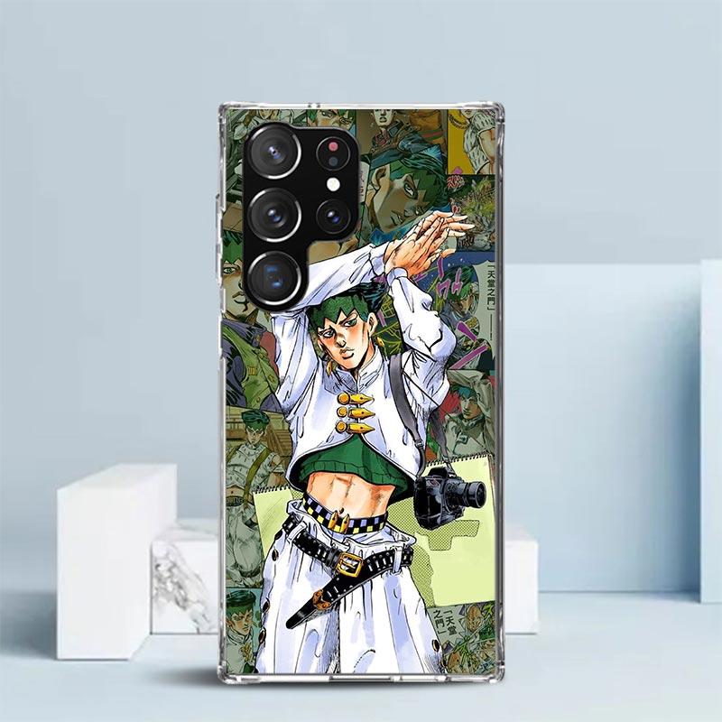 JoJo Adventure Rohan Kishibe Phone Case For Samsung Galaxy S24 S25 Edge S26 Ultra S22 S23 Plus S21 + S20 FE Soft TPU Back Cover